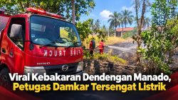 Viral Kebakaran Dendengan Manado, Petugas Damkar Tersengat Listrik