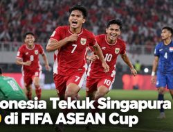 Indonesia Tekuk Singapura 2-0 di FIFA ASEAN Cup