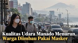Kualitas Udara Manado Menurun, Warga Diimbau Pakai Masker